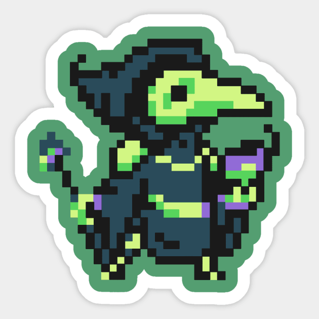 Pixel Plague Knight Sticker by TASCHE